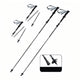 Noir / S (103-120cm) - Utilisateurs 1m50–1m70 / 2 Bâtons (Paire Complète)