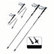 Noir / S (103-120cm) - Utilisateurs 1m50–1m70 / 2 Bâtons (Paire Complète)