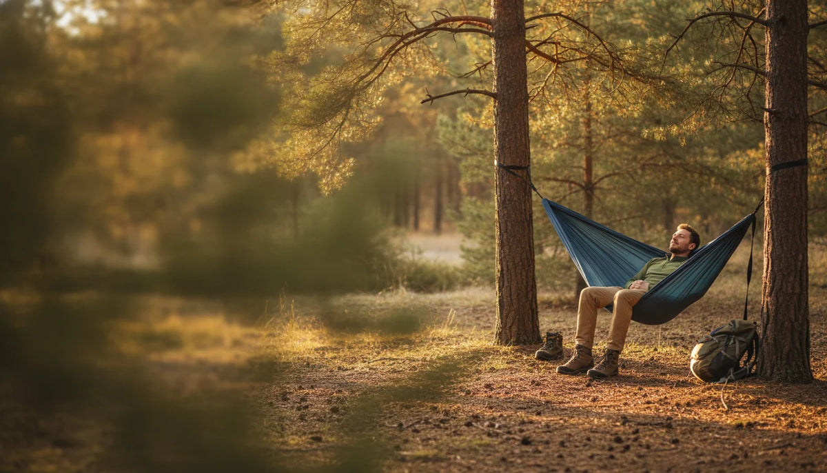 Dormir dans un hamac en randonnée : conseils et avantages - Image de couverture