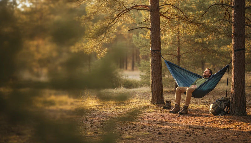 Dormir dans un hamac en randonnée : conseils et avantages - Image de couverture