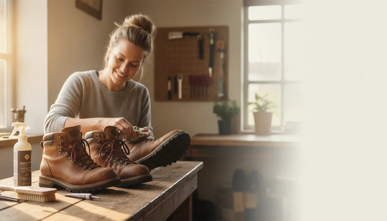 Entretenir ses chaussures de randonnée : nettoyage, imperméabilisation, ressemelage - Image de couverture