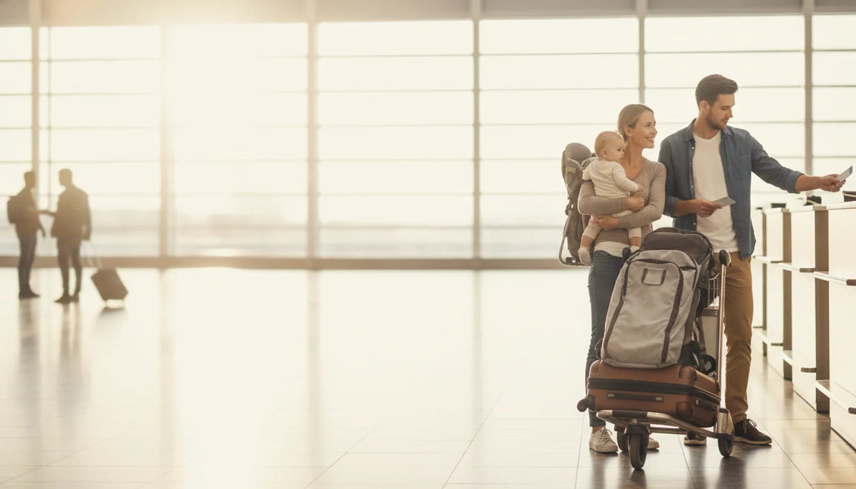 Porte-bébé de randonnée en avion : bagage cabine ou soute ? - Image de couverture