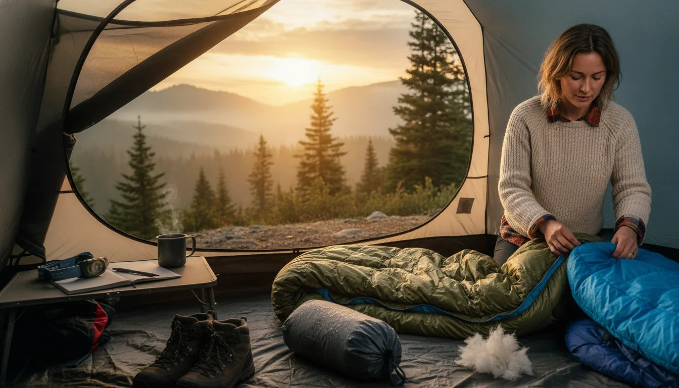 Quel sac de couchage choisir ? Températures, duvet ou synthétique - Image de couverture