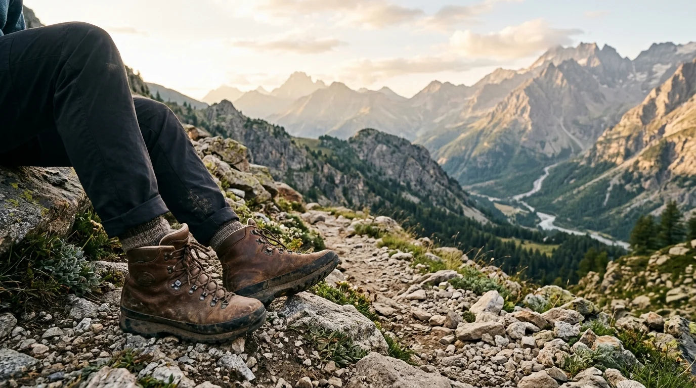 Bannière Chaussure Montante Randonnée