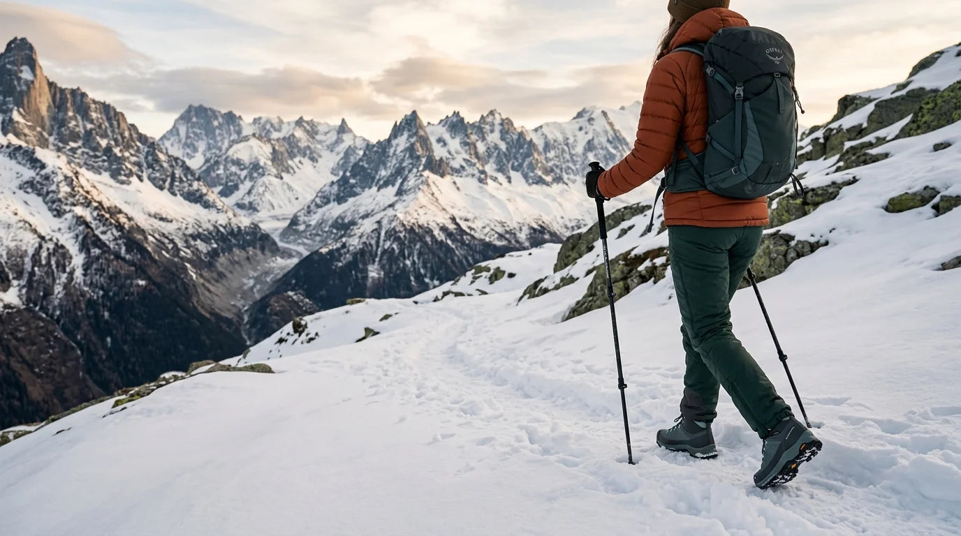 Bannière Chaussure Randonnée Neige Femme