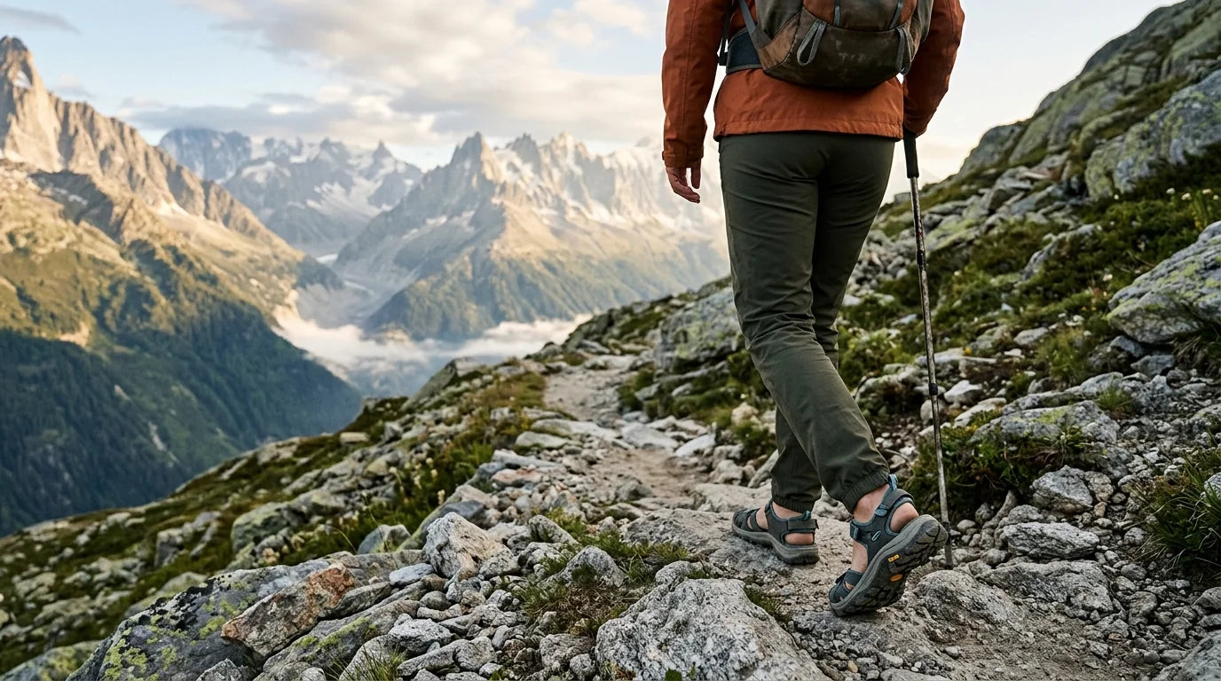 Bannière Sandales de Randonnée Femme Pieds Sensibles