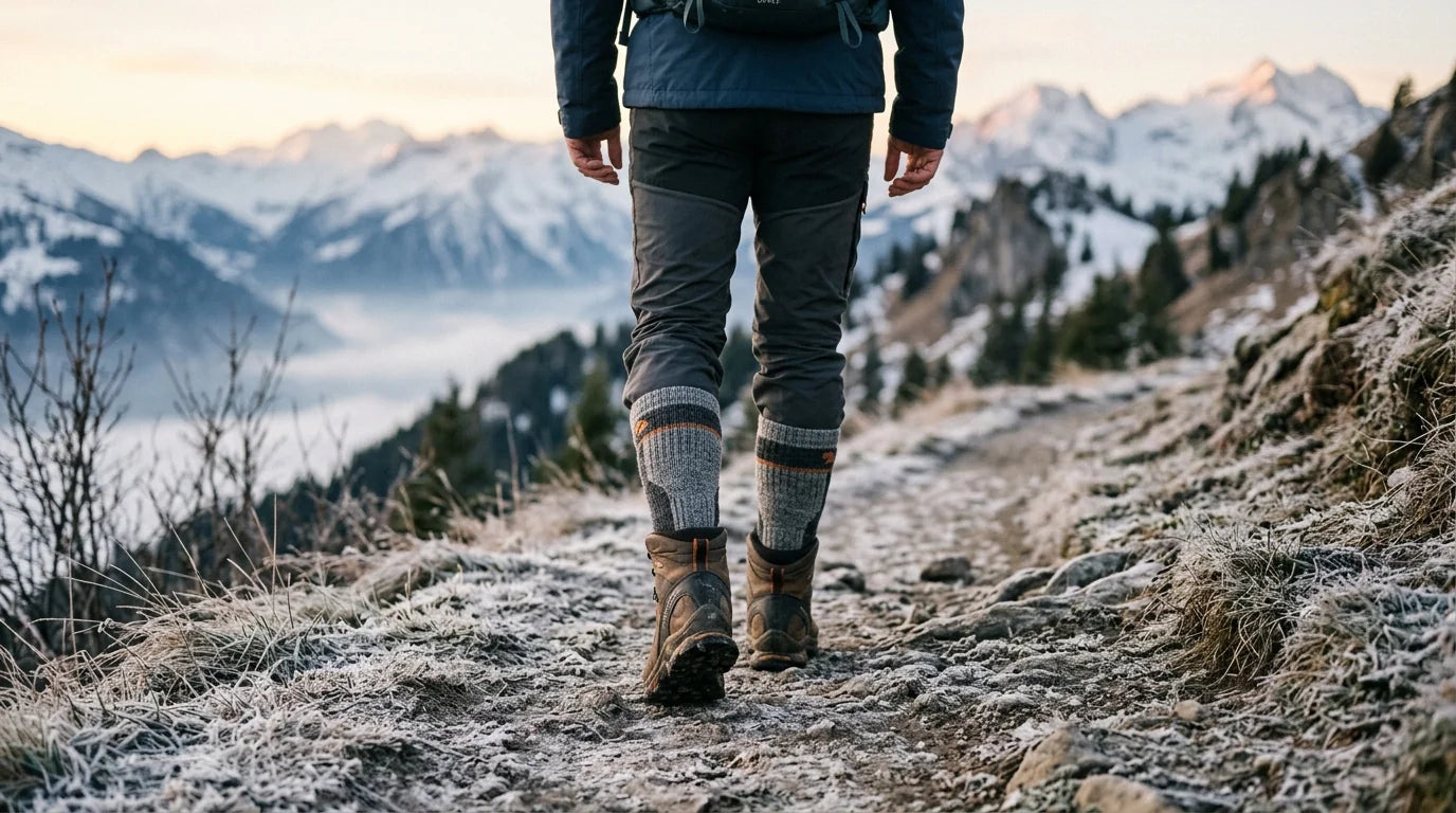 Banner Chaussette Randonnée Hiver