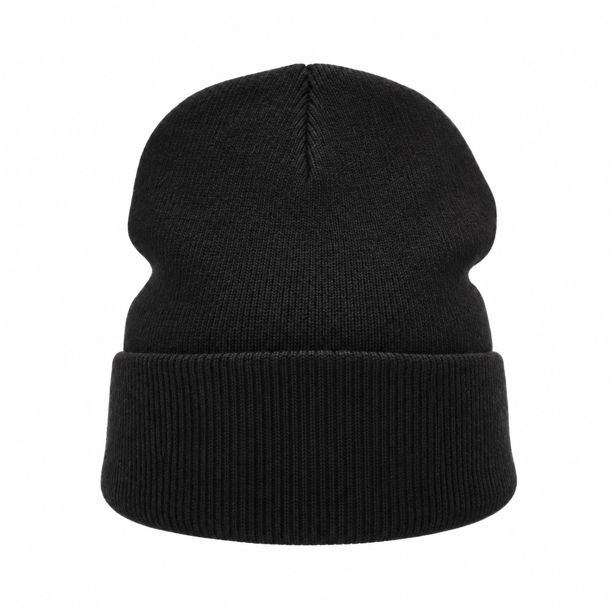 Bonnet chaud de randonnée noir – packshot frontal