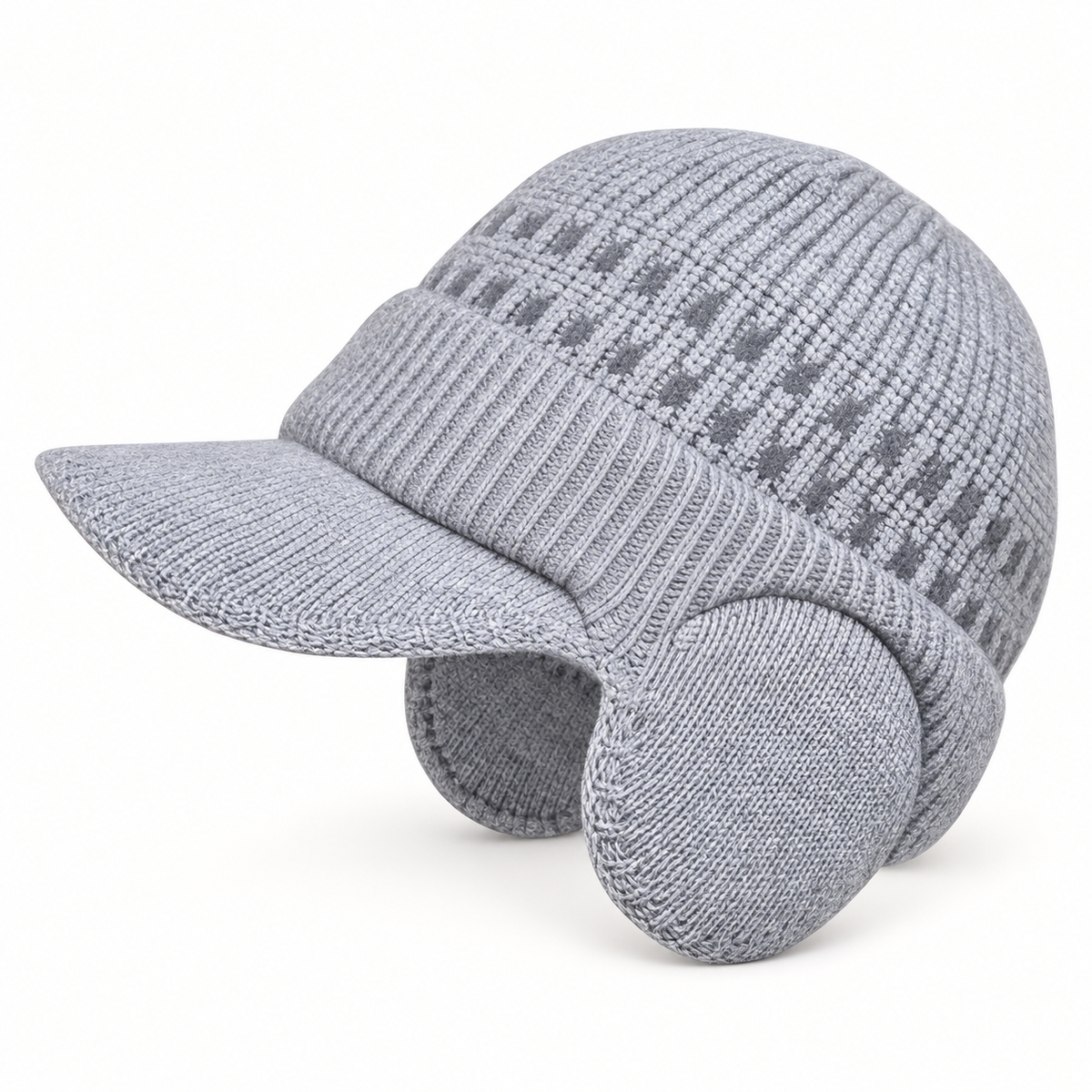 Bonnet technique gris clair – packshot trois-quarts