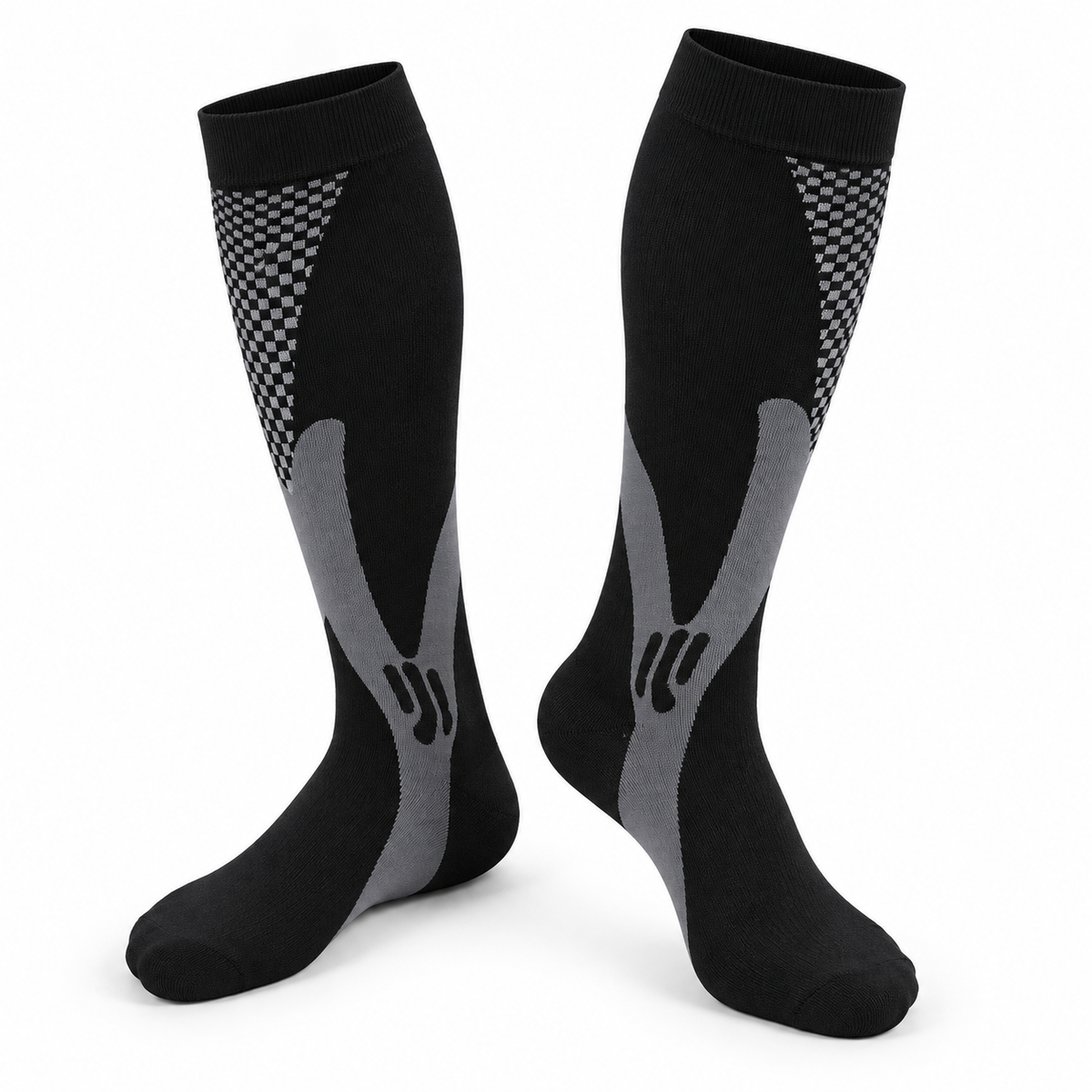 Chaussettes de randonnée adulte noir – packshot
