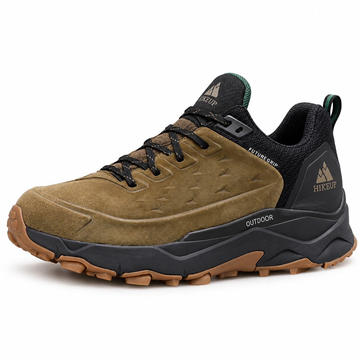 Chaussure randonnée homme été marron – vue trois-quarts sur fond blanc