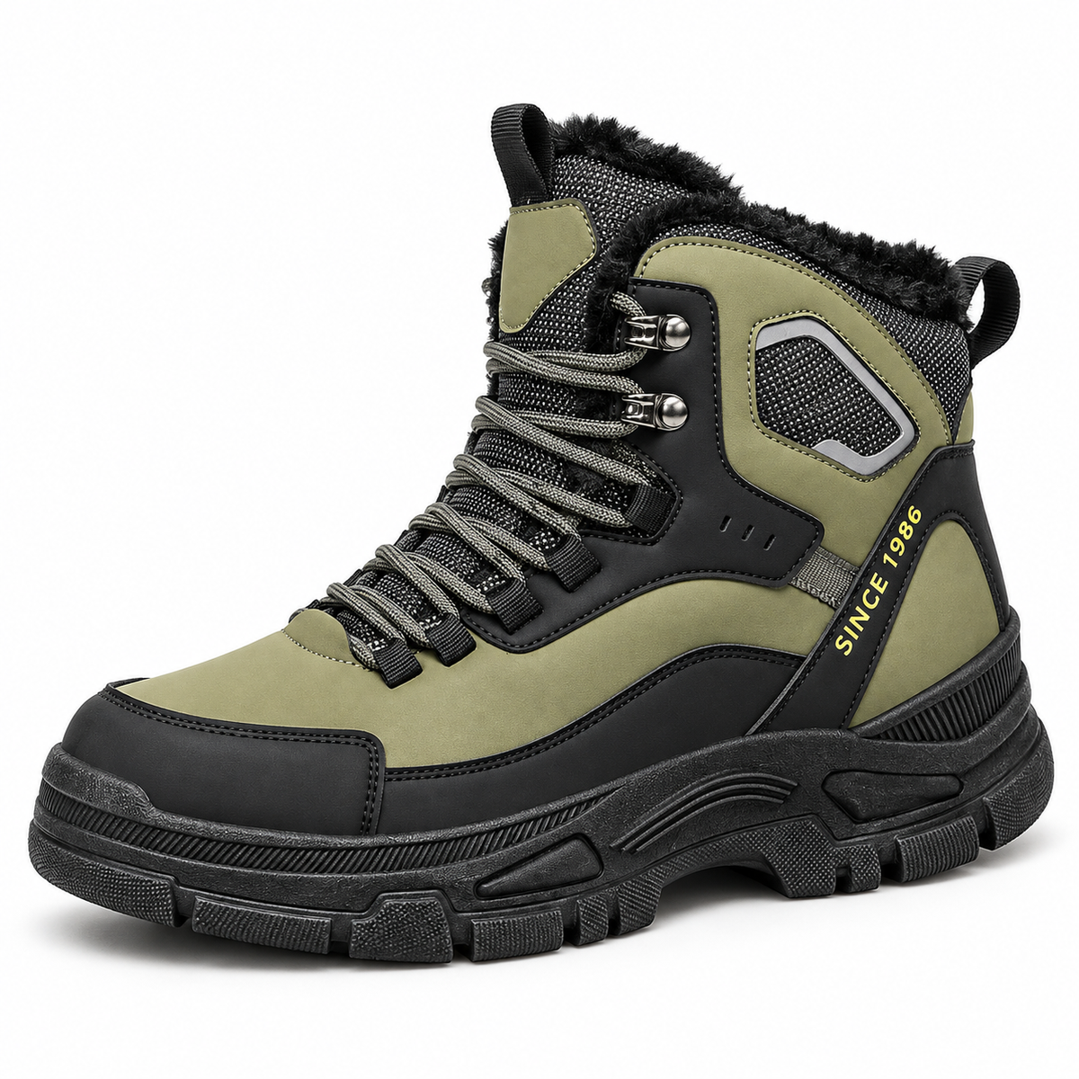 01 chaussure verte randonnee packshot