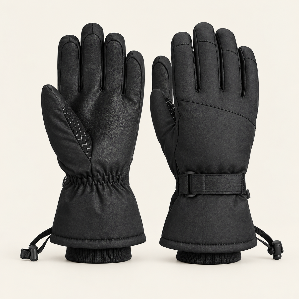 Gant ski de randonnée femme — paire noire principale