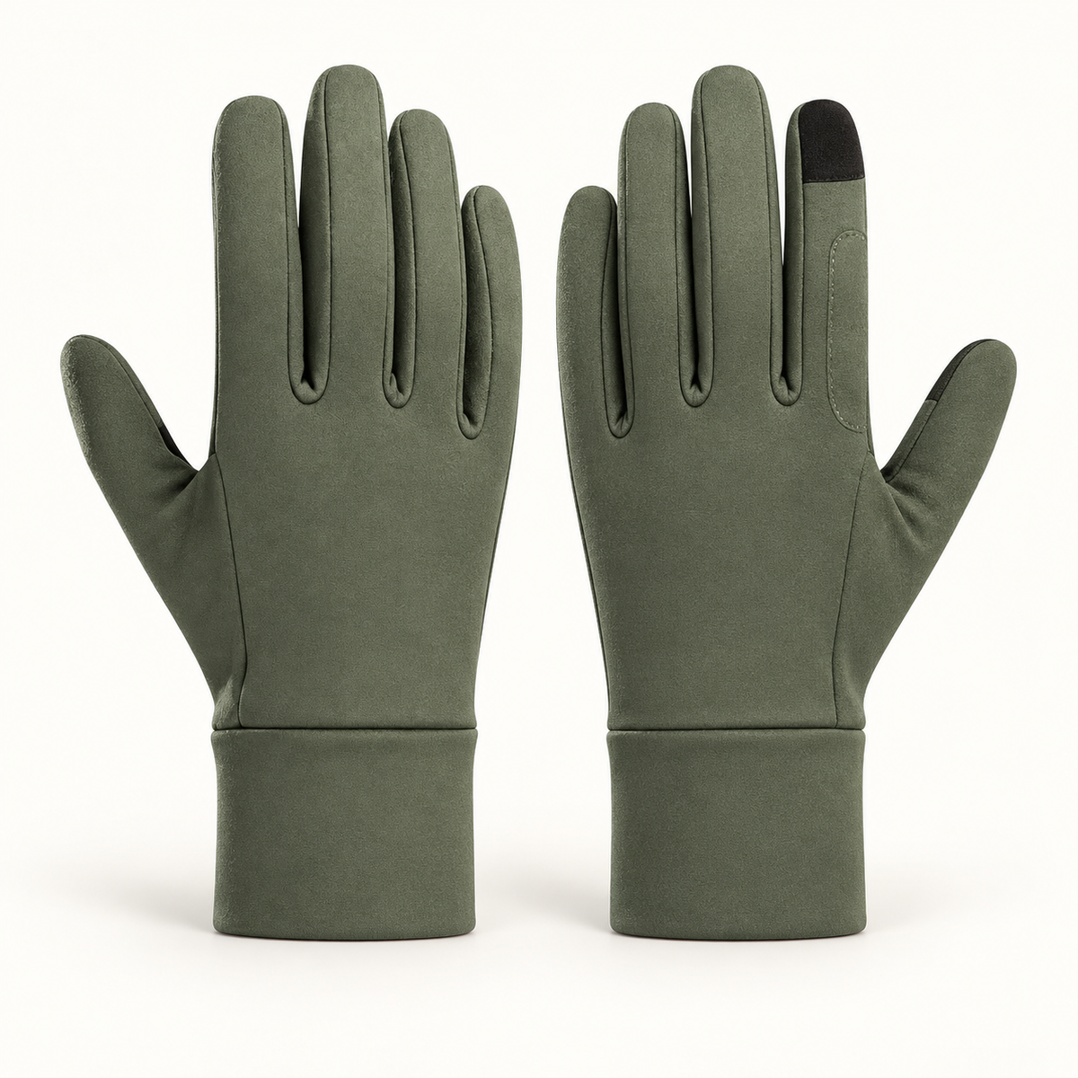 Gants randonnée hiver femme verts – paire complète