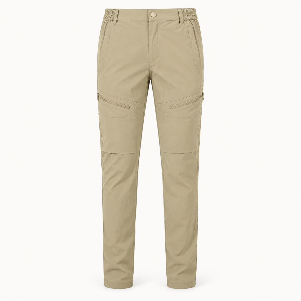 Pantalon randonnée beige femme kaki – packshot face