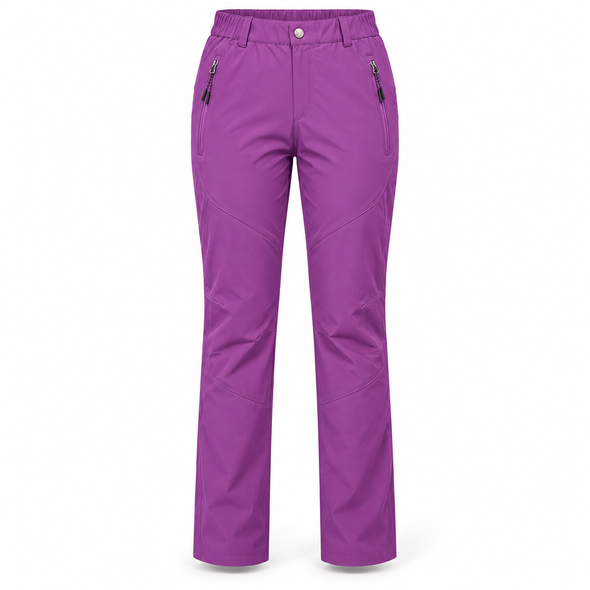 Pantalon randonnée femme petite taille violet – packshot face