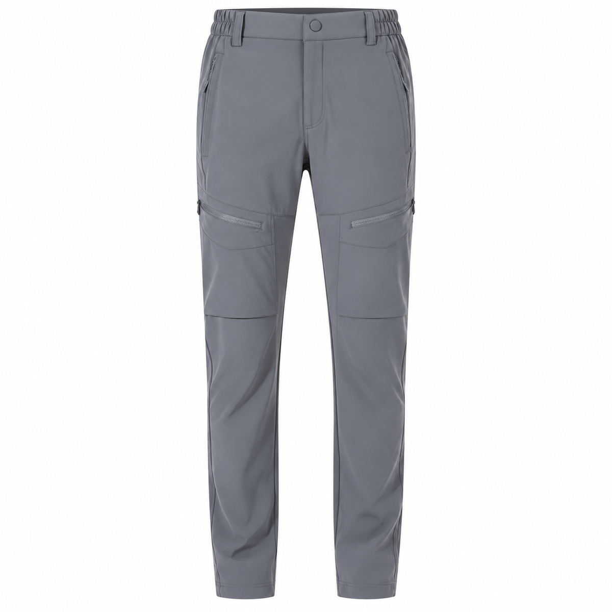Pantalon randonnée gris homme – vue de face sur fond blanc