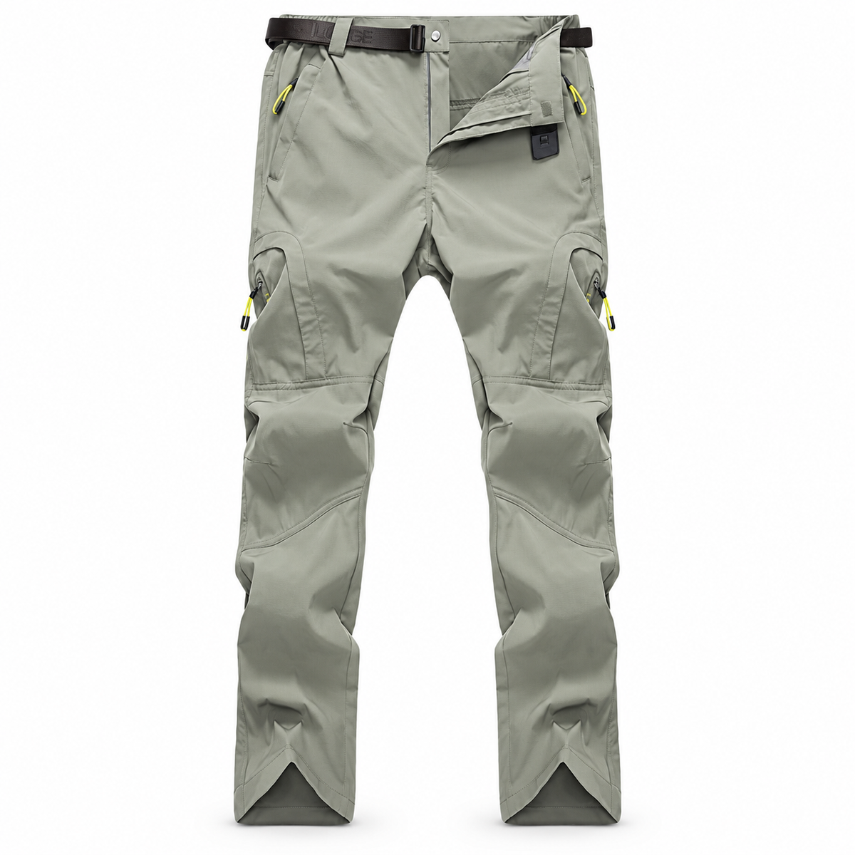 Pantalon randonnée homme large gris — packshot frontal
