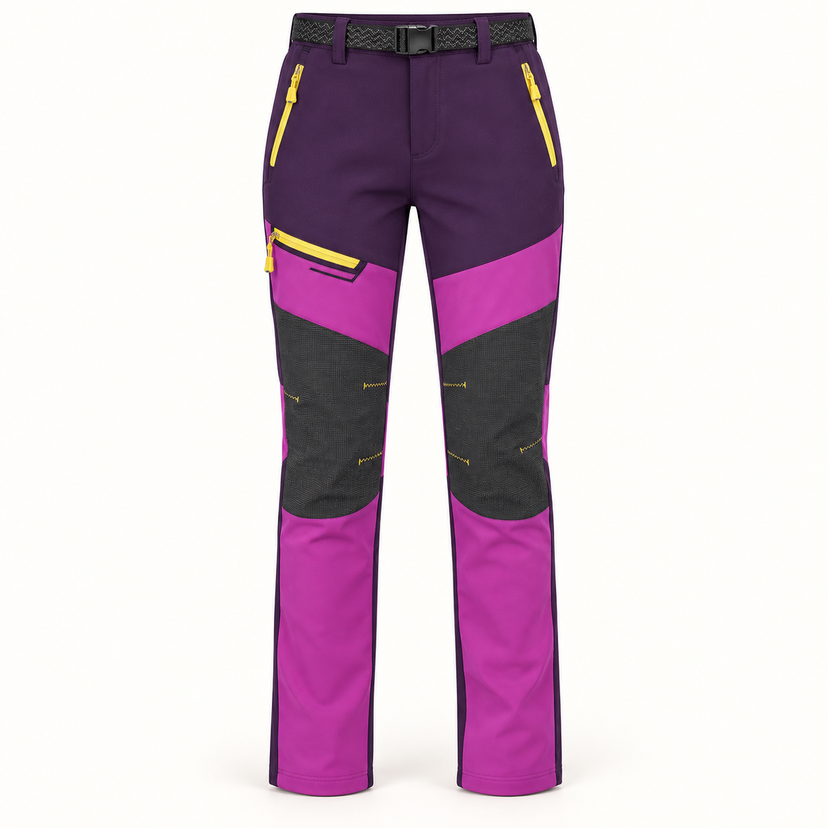 Pantalon randonnée neige femme violet vue de face