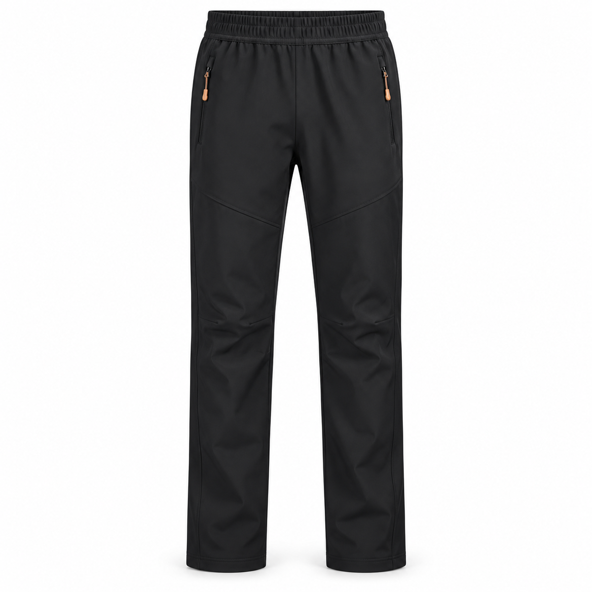Pantalon randonnée pays chaud homme noir – packshot face sur fond blanc