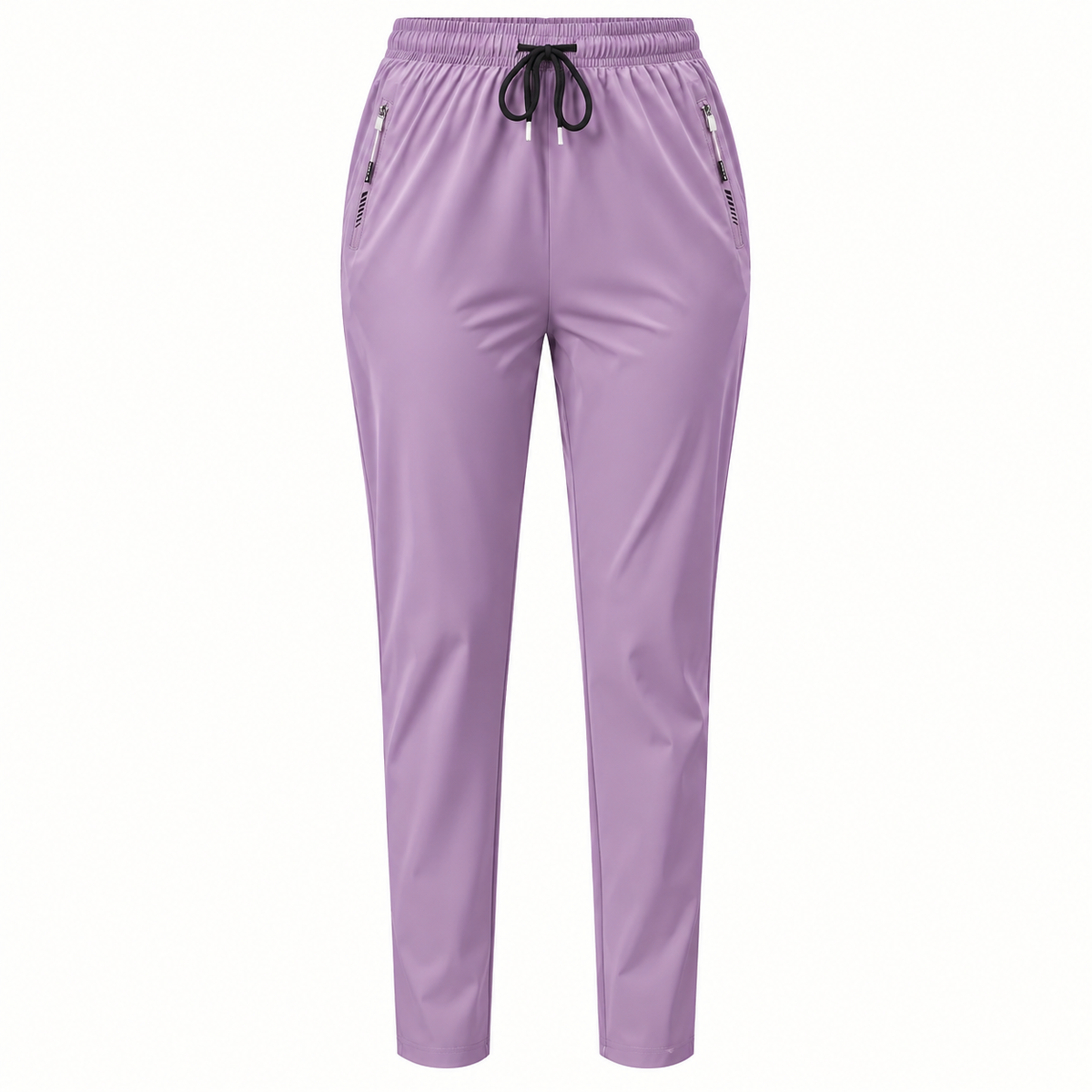 Pantalon randonnée stretch femme violet — packshot frontal