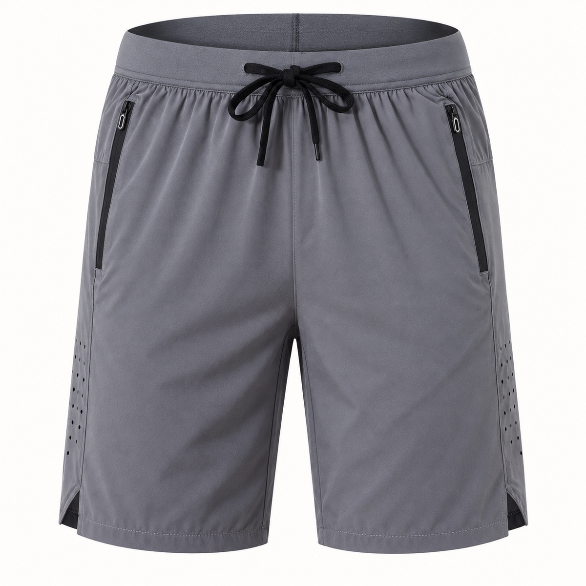 01 short de randonnee homme avec ceinture gris packshot