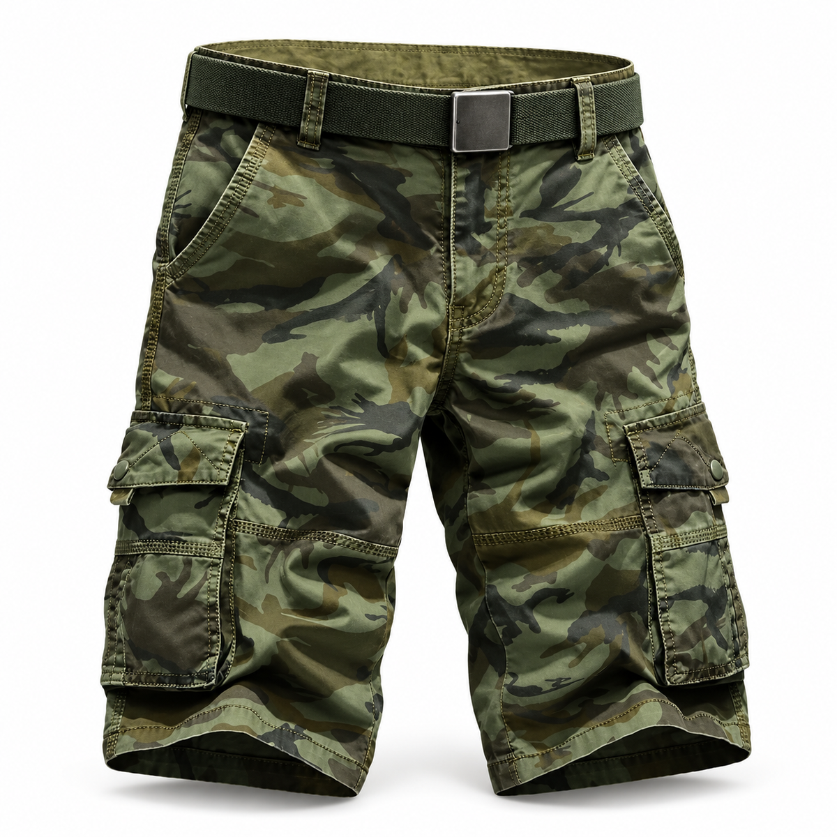 Short randonnée homme kaki camouflage – packshot principal