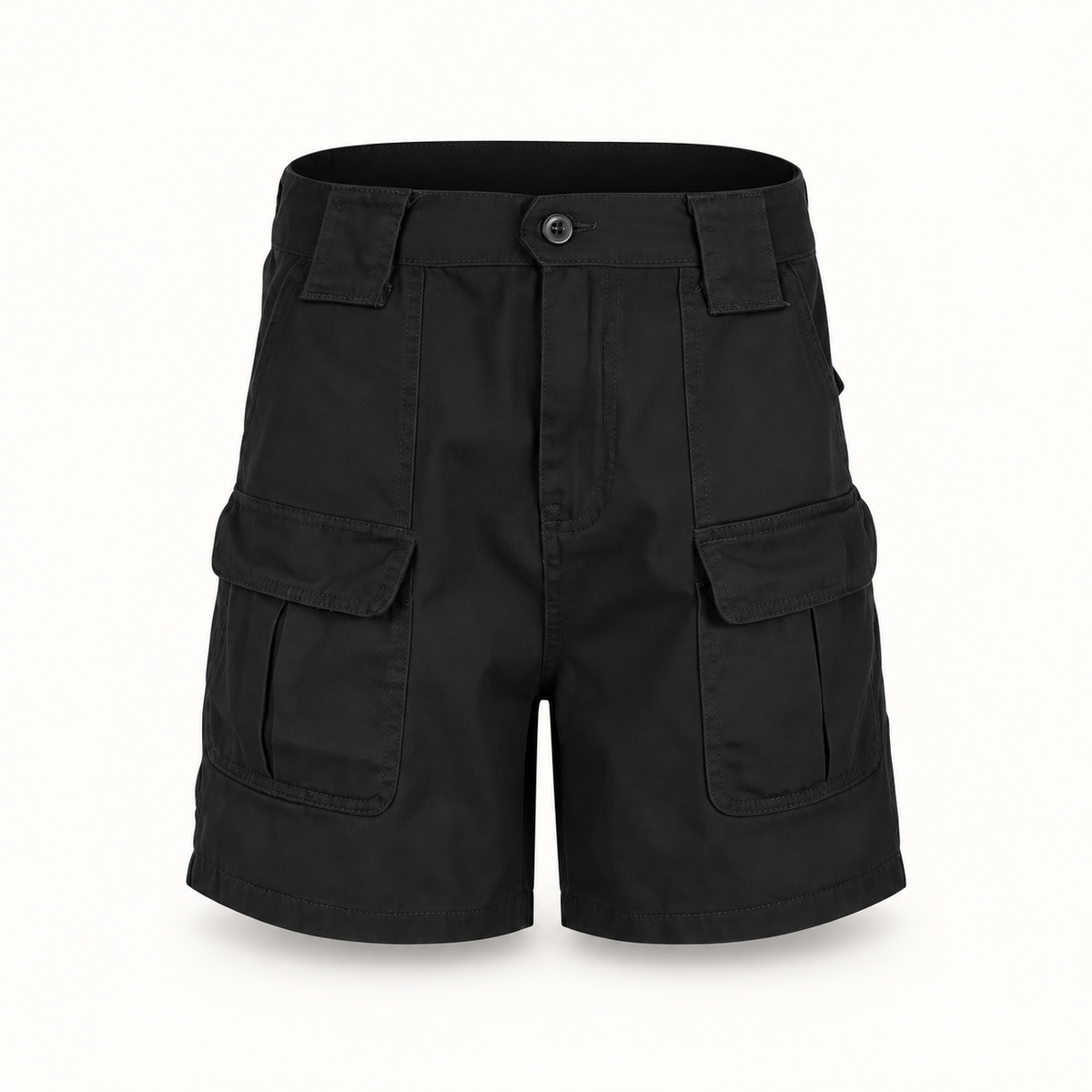 Short randonnée robuste noir – vue de face