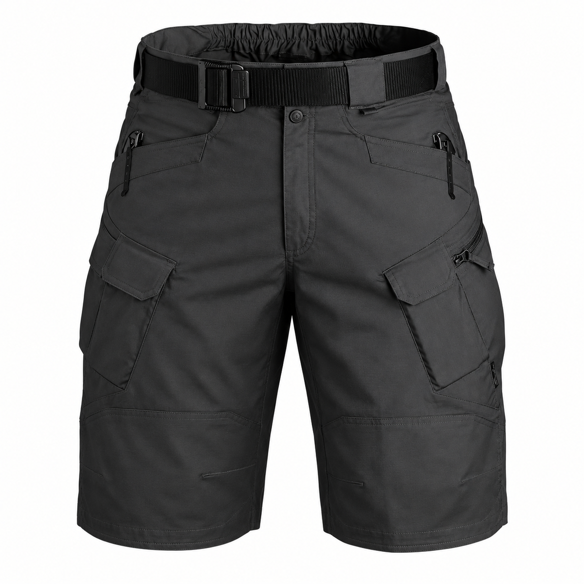 Short de randonnée ultra léger homme noir charbon – packshot