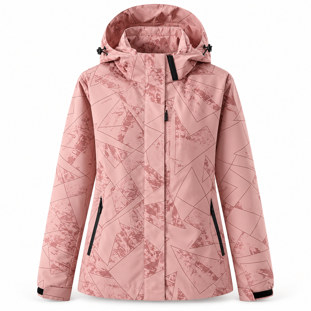 Veste randonnée femme printemps Rose 1 – packshot de face