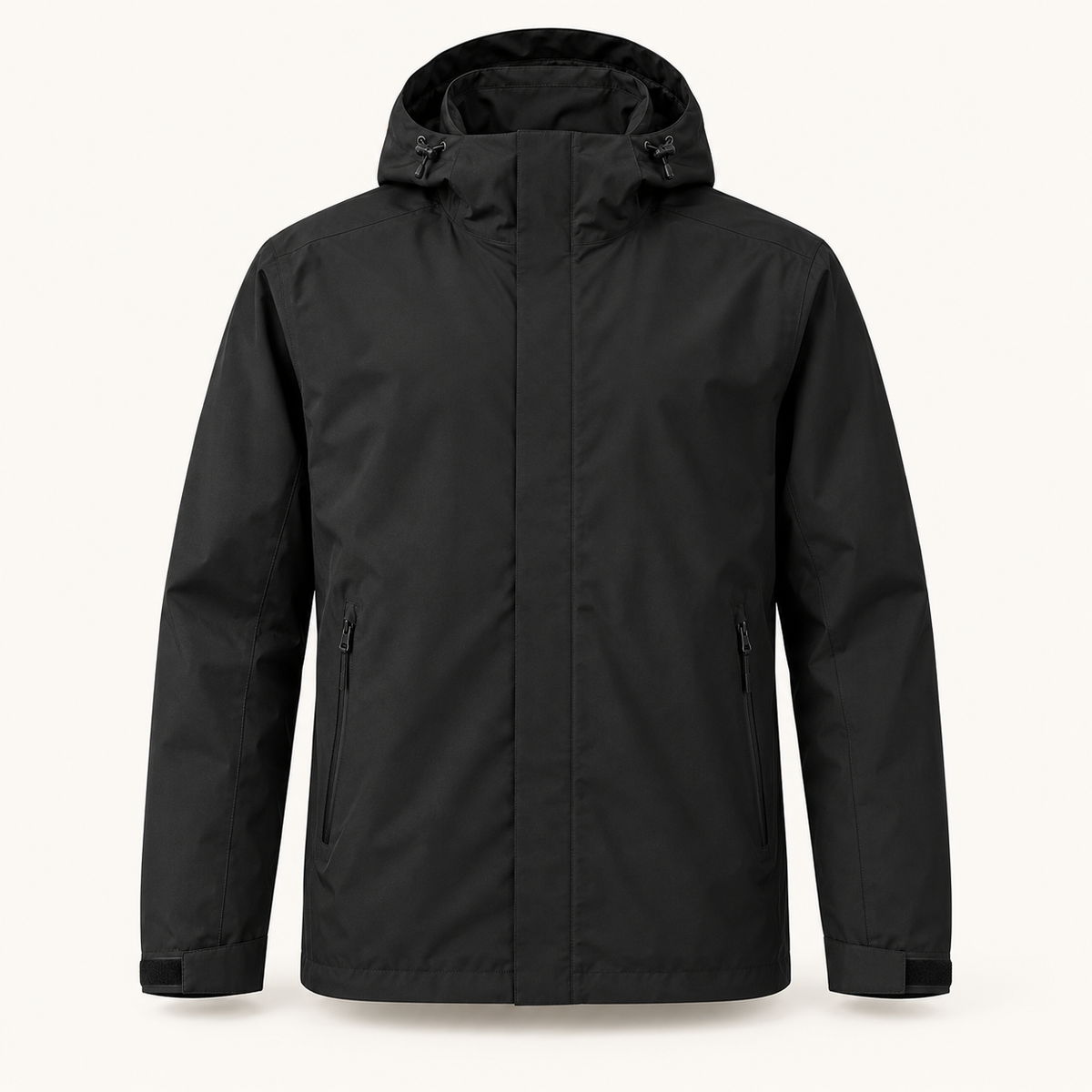 Veste randonnée homme déperlante noire – vue de face