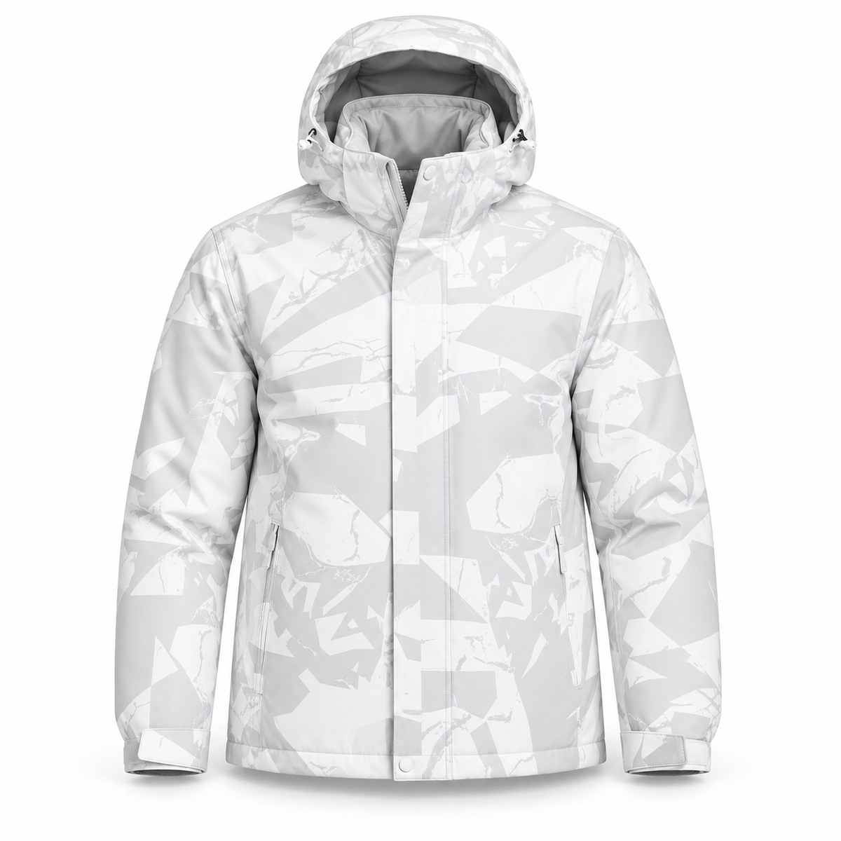 Veste randonnée neige homme blanche – vue de face