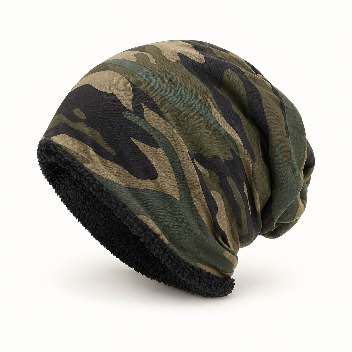 Bonnet randonnée hiver vert armé – vue arrière