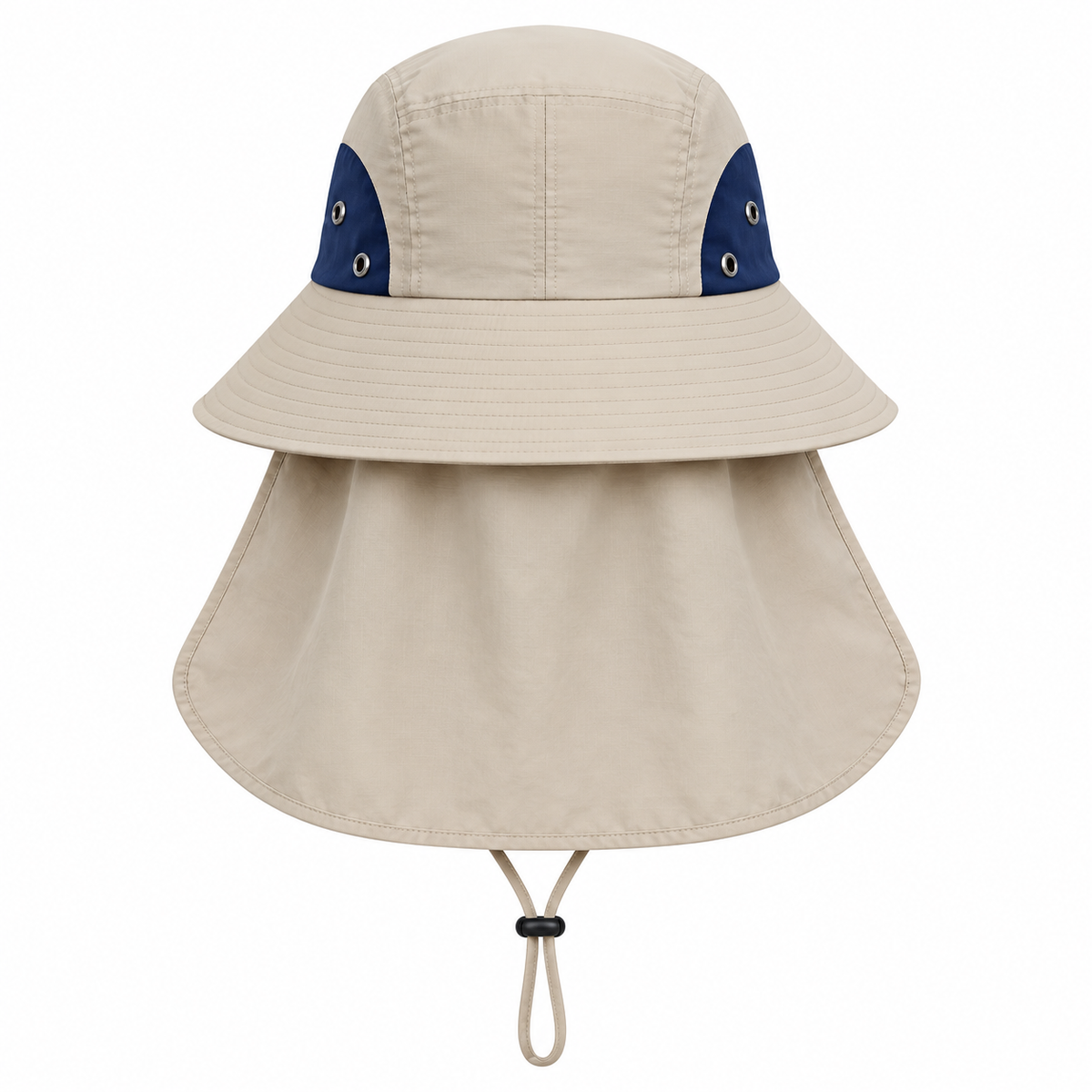 Chapeau kaki de randonnée homme – vue arrière
