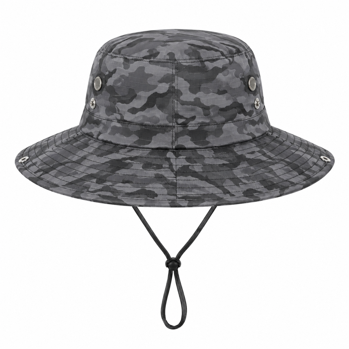 Chapeau de randonnée ventilé gris – vue arrière