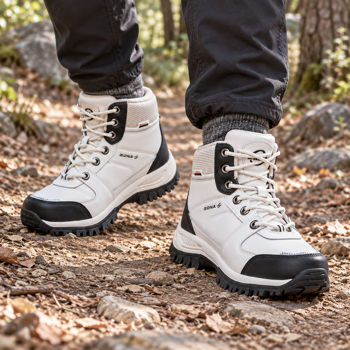 Usage sentier de la chaussure randonnée homme blanc