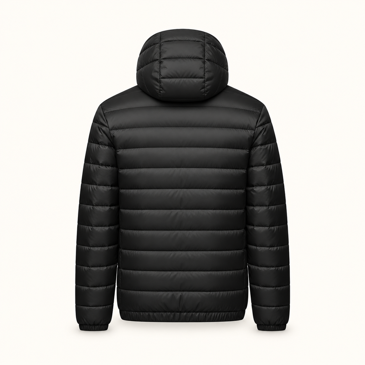 Doudoune haut de gamme homme noire – vue de dos
