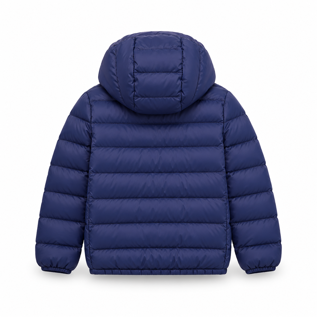 Doudoune légère randonnée enfant bleu marine – vue arrière