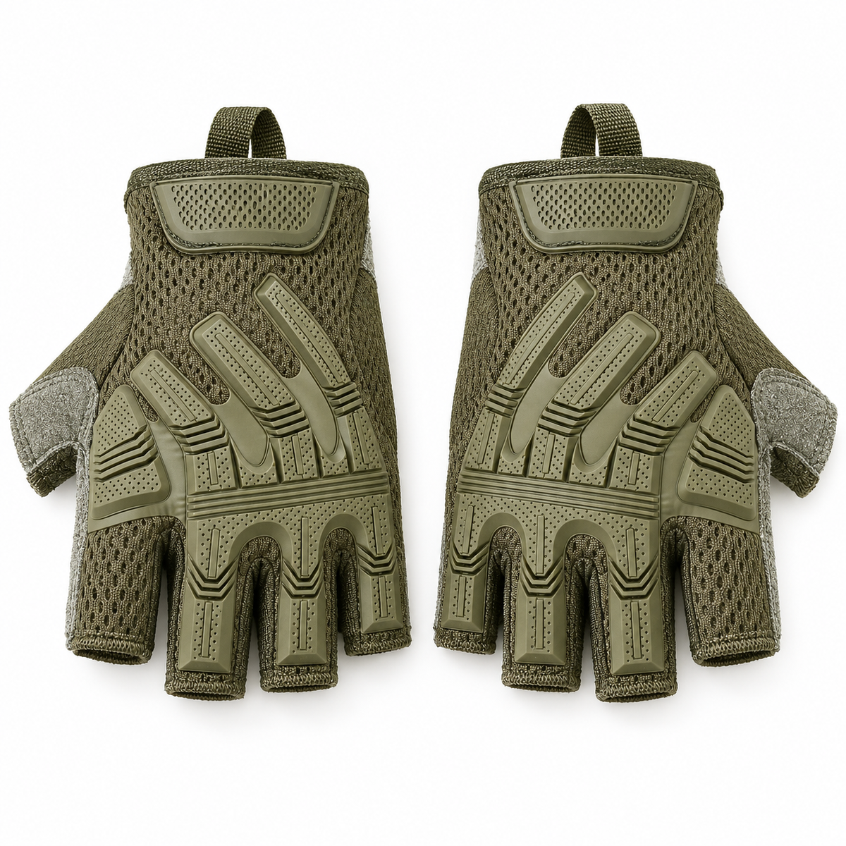 Gants fins vert armée – protections du dos