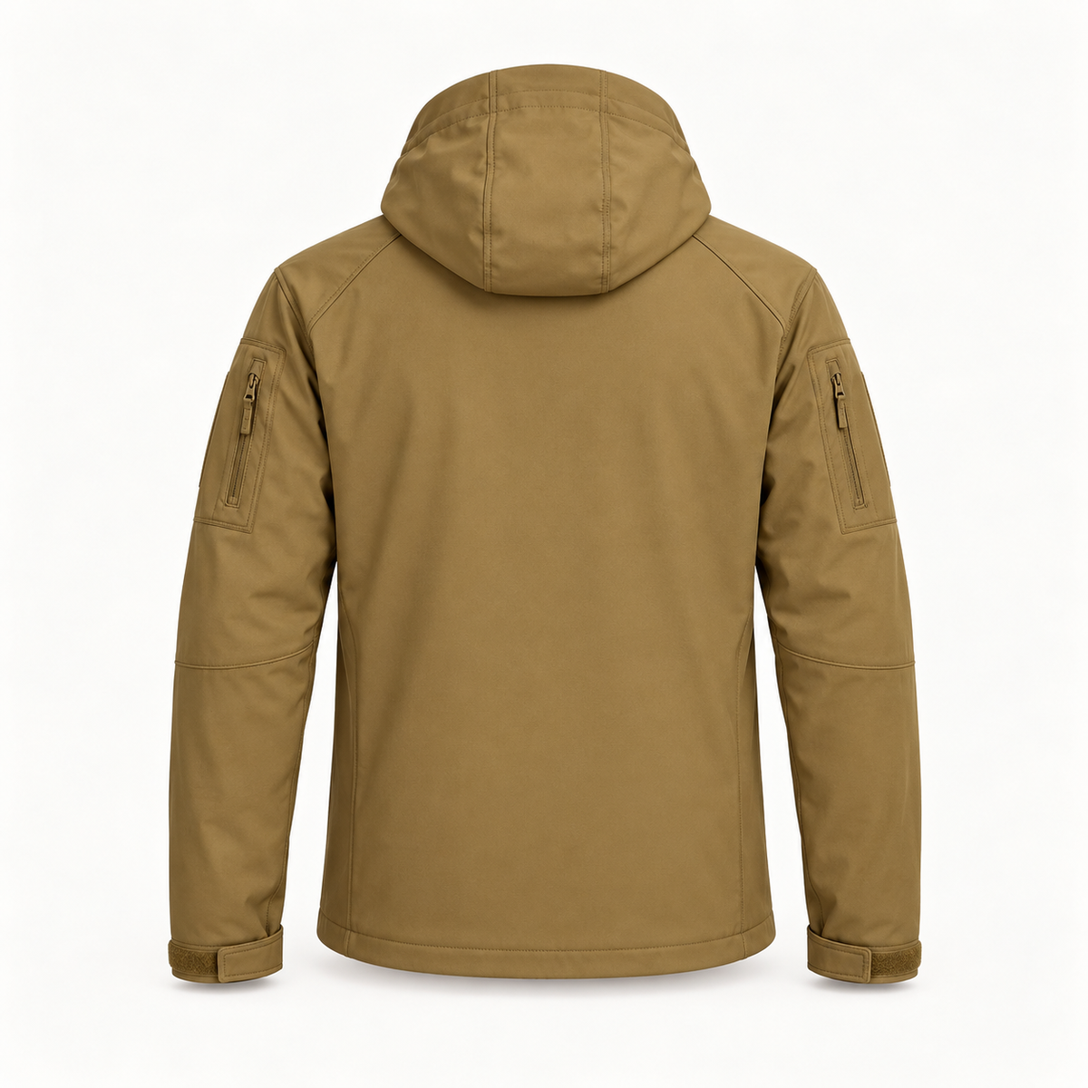 Veste de randonnée raquettes homme marron – vue de dos