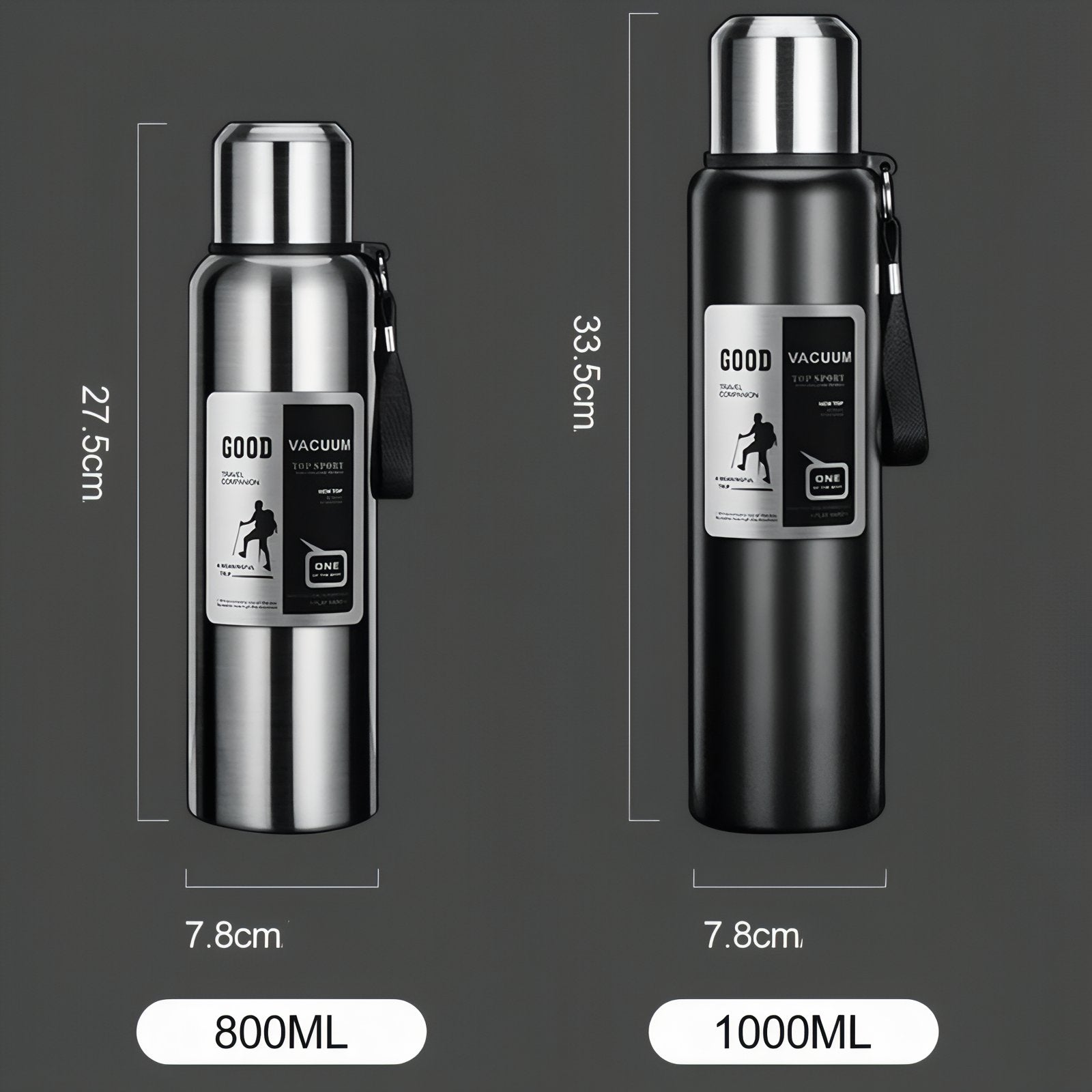 Bouteille Inox 1 Litre Randonnée
