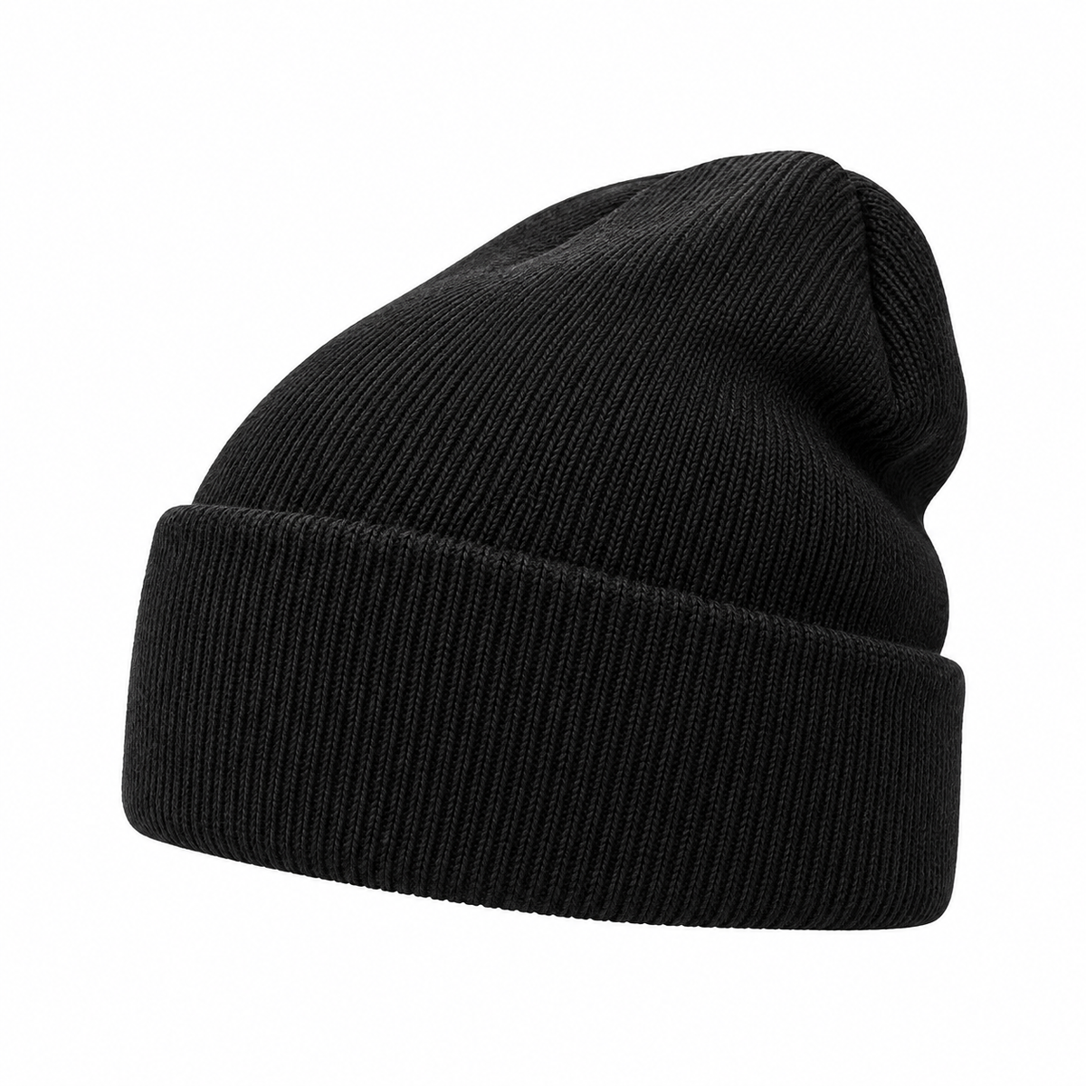 Bonnet chaud de randonnée noir – profil gauche