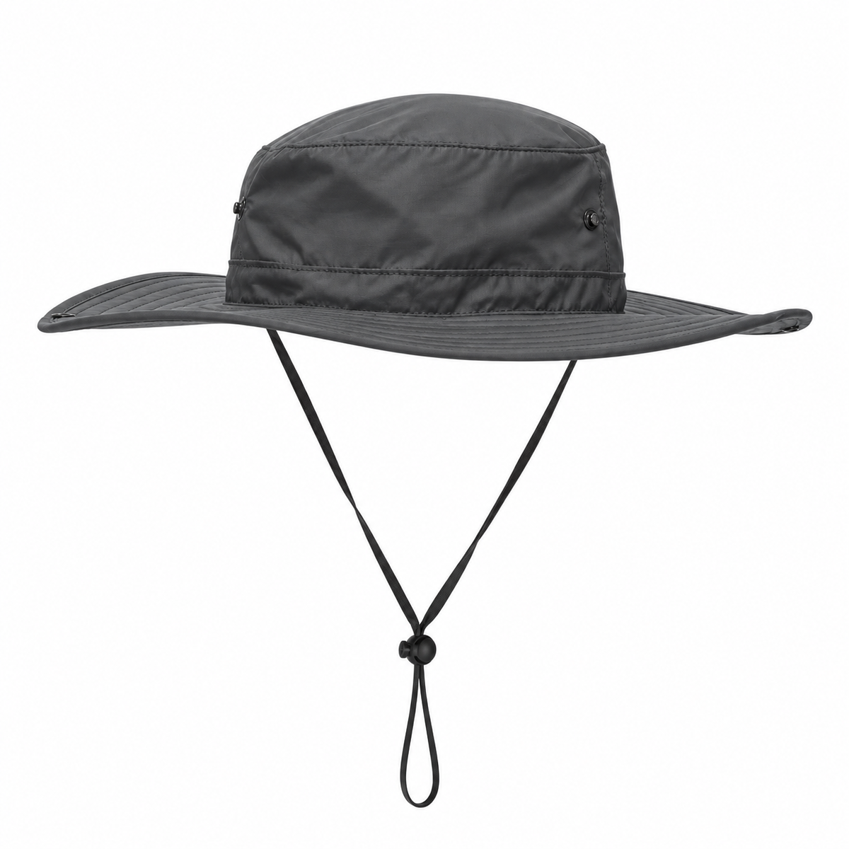 Chapeau homme à bord large gris foncé – profil