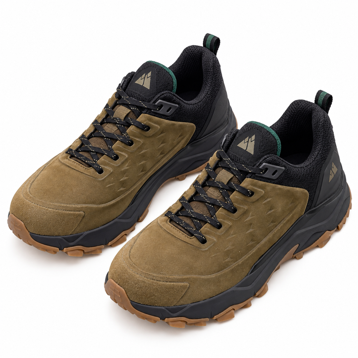 Paire de chaussures randonnée homme été marron – vue du dessus