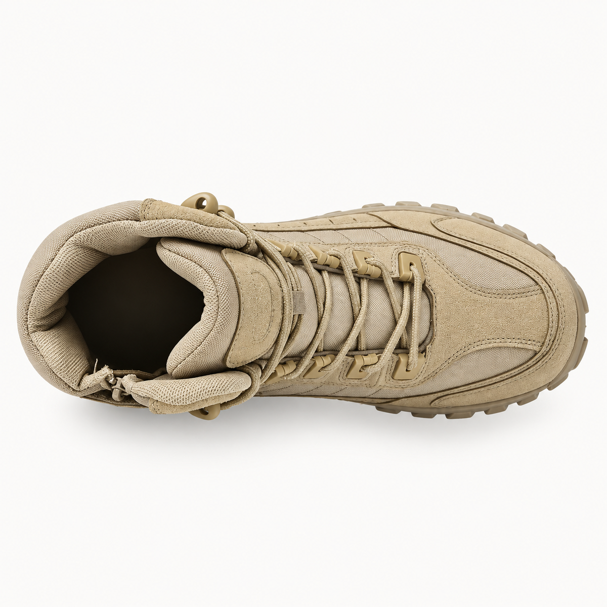 03 chaussure randonnee homme militaire beige vue dessus