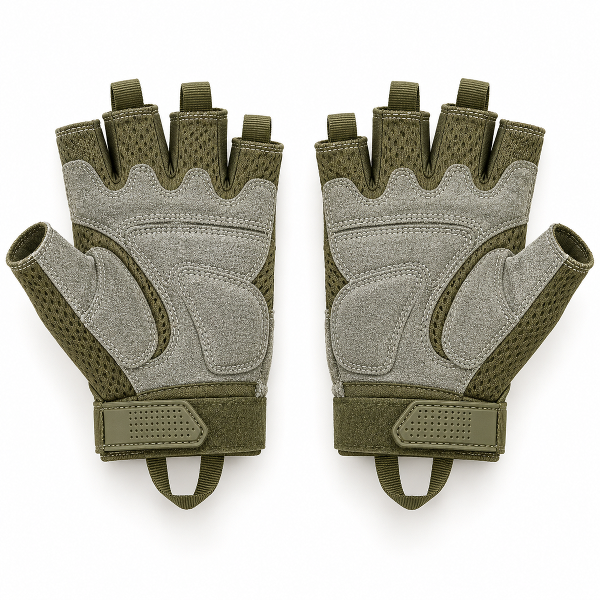 Gants fins vert armée – renforts des paumes