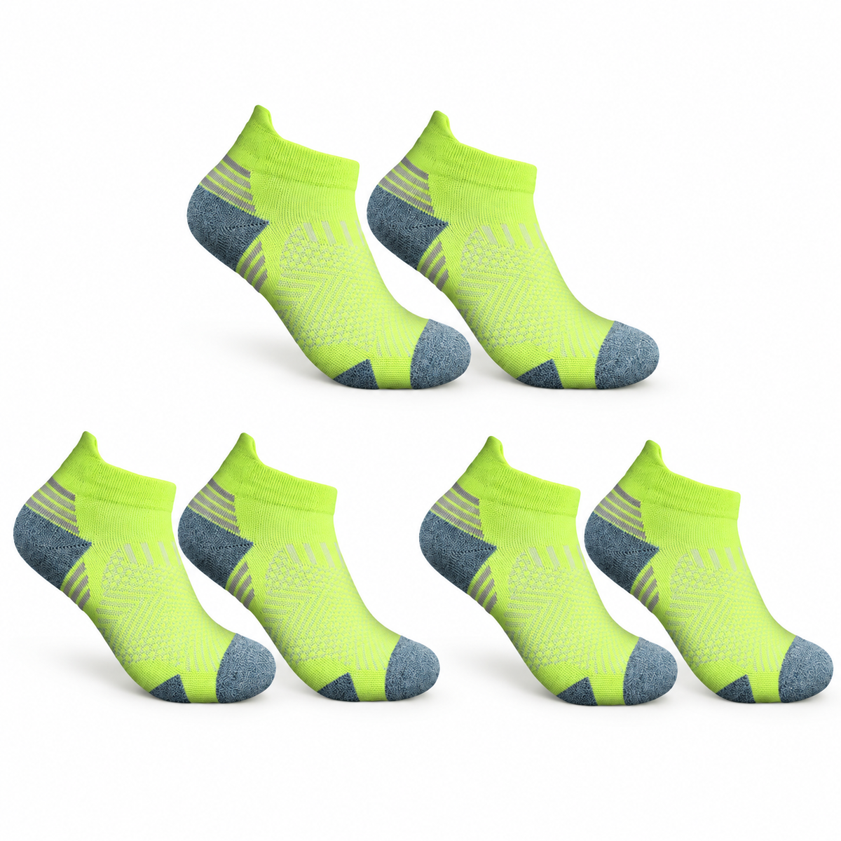 Chaussettes Randonnée Séchage Rapide — Fluo (x3) — Packshot Variante