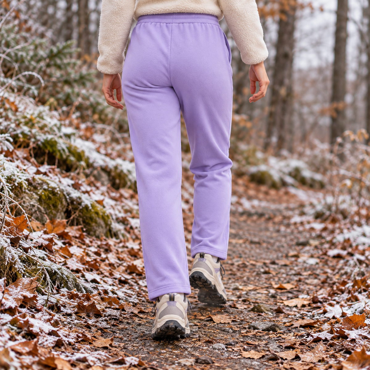 Pantalon randonnée velours femme – coupe vue de dos