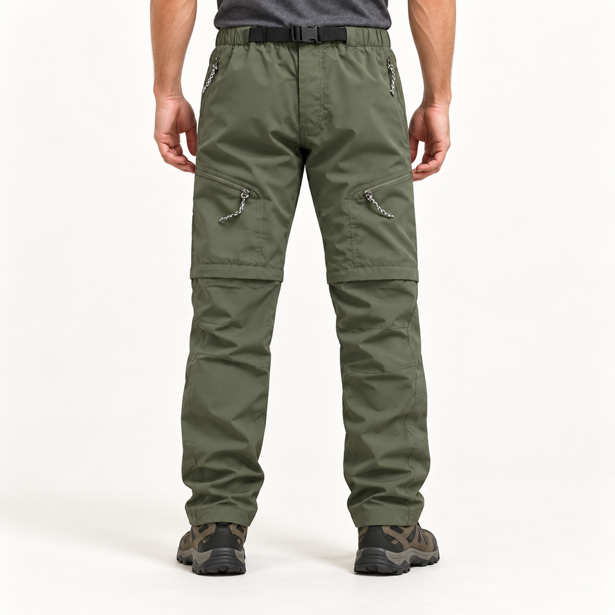 Pantalon randonnée vert olive – vue arrière