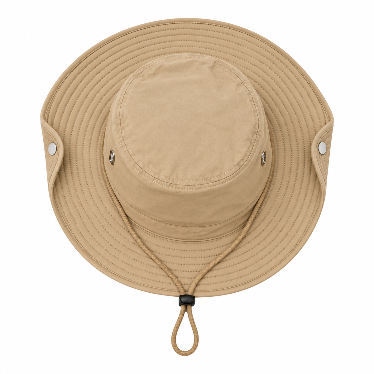 Chapeau australien anti-UV kaki – vue du dessus